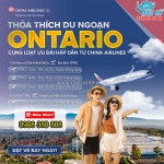 Đặt vé đi ontario giá tốt cùng china airlines hôm nay