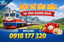 Đặt vé tàu hỏa tại quảng ngãi nhanh chóng, uy tín