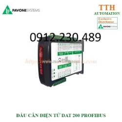 Đầu cân điện tử pavone dat200 profibus kiểu cài din dễ lắp đặt