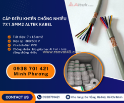 Dây cáp điện chống nhiễu 7x1.5mm2 altek kabel sẵn kho hà nội, hưng yên, lào cai