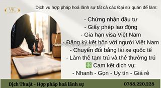 Dịch thuật công chứng, dịch thuật đà ngành nghê