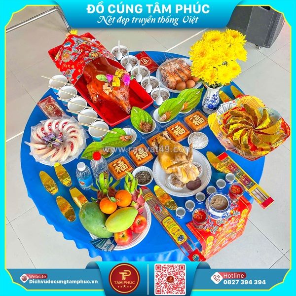 Dịch vụ mâm cúng trọn gói – khai trương, đất đai, thần tài đầy đủ chuẩn phong tục
