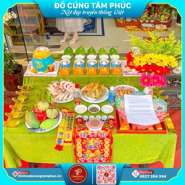 Dịch vụ mâm cúng trọn gói – khai trương, đất đai, thần tài đầy đủ chuẩn phong tục