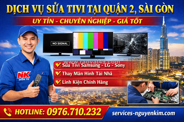 Dịch vụ sửa tivi tận nhà tại quận 7, tp hcm | điện tử nk – gọi là có mặt