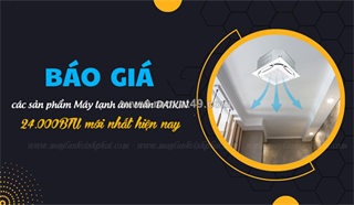 Điều hòa âm trần daikin inverter r32 2.5hp có chất lượng cực tốt, làm lạnh nhanh
