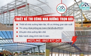 Đơn vị chuyên thiết kế nhà xưởng và thi công nhà xưởng, với nhiều năm kinh nghiệm