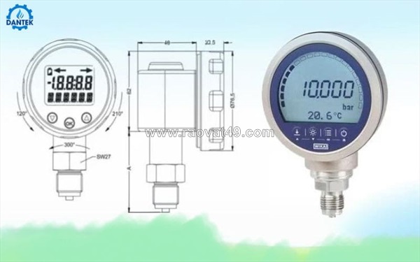 Đồng hồ áp suất chân không điện tử sensys – chính xác cao, có sẵn tại dantek toàn quốc