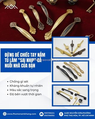 Đừng để chiếc tay nắm tủ làm "sai nhịp" cả ngôi nhà của bạn