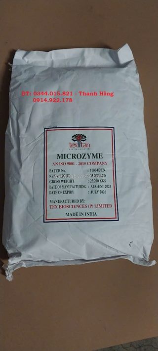 Enzyme protease - microzyme hàng ấn độ, giúp cắt tảo và xử lý nước