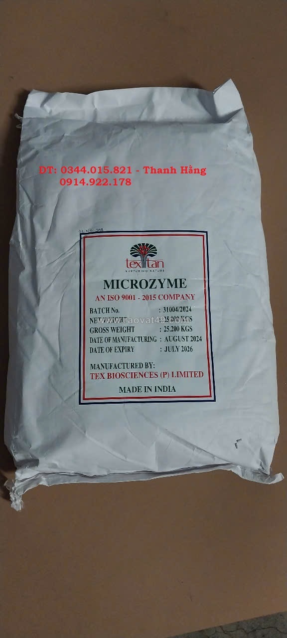 Enzyme protease - microzyme hàng ấn độ, giúp cắt tảo và xử lý nước