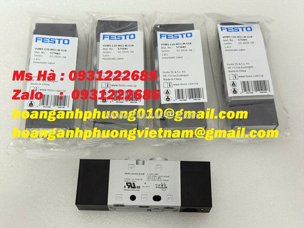 Festo vuws-l20-m52-m-g van điện từ - bảo hành đầy đủ