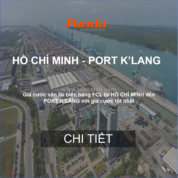 Giá cước tàu biển từ hồ chí minh đến port k'lang
