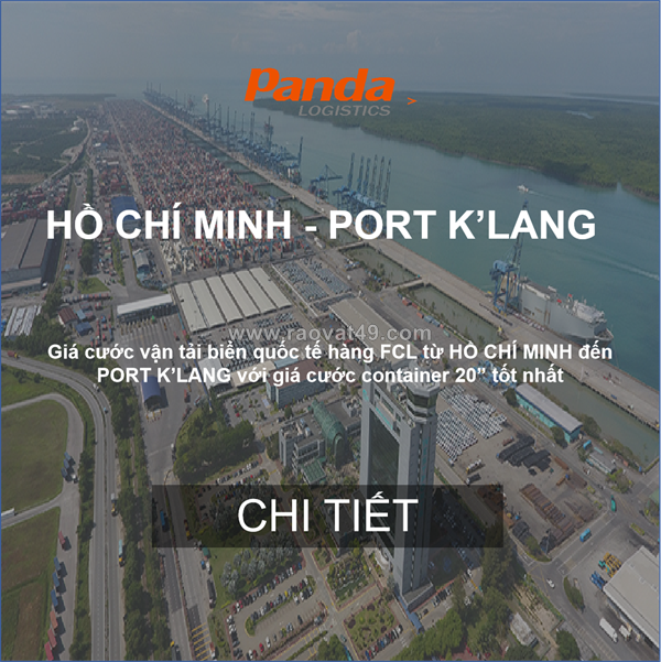Giá cước tàu biển từ hồ chí minh đến port k'lang