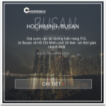 Giá cước vận tải biển hàng fcl từ hồ chí minh đến busan