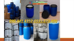 Gía thùng phuy nhựa 30 lít, thùng nhựa 50 lít chứa dầu dừa, thùng phuy 60 lít trữ nước sinh họat