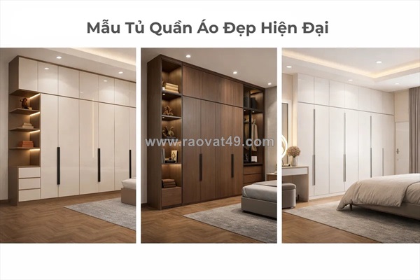 Giá tủ quần áo theo m2 2026 (2.4 – 6 triệu/m2) & cách tính chi phí chuẩn