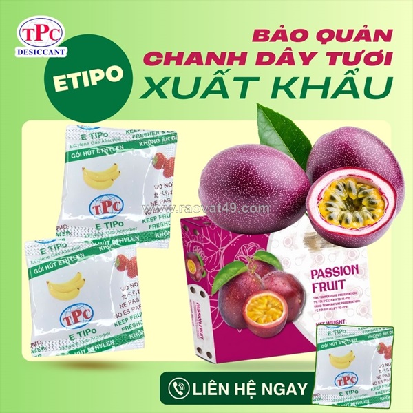 Giải pháp kiểm soát khí ethylene với gói etipo giúp trái cây xuất khẩu đạt chuẩn