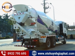 Giải pháp trộn bê tông tiên tiến nhất - xe bồn shacman h3000s 10 khối