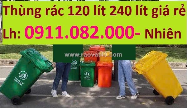 Giao hàng nhanh- giá rẻ thùng rác 120l 240l và 660l- lh 0911082000