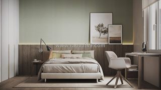 Giấy dán tường phòng ngủ đẹp cho căn hộ penthouse và villa cao cấp