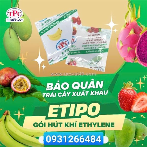 Gói chống chín trái cây (hút khí ethylene) l