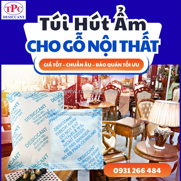 Gói hút ẩm cho bàn ghế xuất khẩu