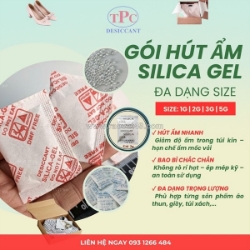 Gói hút ẩm cho hàng dệt may, nón, mũ, phụ kiện