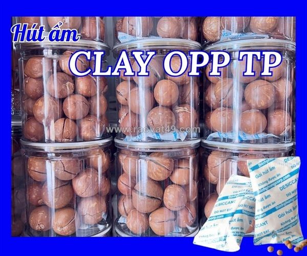 Gói hút ẩm clay bảo quản hạt dinh dưỡng giữ độ giòn