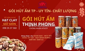 Gói hút ẩm clay opp thịnh phong – giải pháp bảo quản trái cây sấy khô hiệu quả