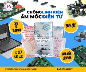 Gói hút ẩm có cần thiết cho linh kiện điện tử khi xuất khẩu?