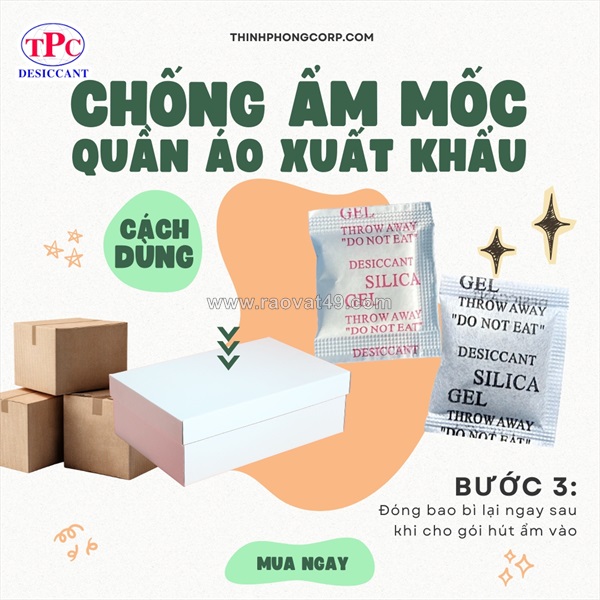 Gói hút ẩm có giúp quần áo giữ form, không bị ẩm mốc?