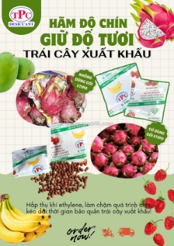 Gói hút ethylene có giúp hãm chín trái cây khi vận chuyển không?