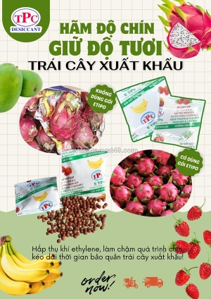 Gói hút ethylene có giúp hãm chín trái cây khi vận chuyển không?