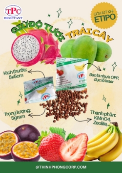 Gói hút khí ethylene thịnh phong – giải pháp giữ trái cây tươi lâu, chậm chín hiệu quả