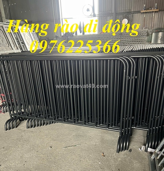 Hàng rào di động, hàng rào di động có bánh xe, rào chắn sắt di động