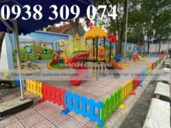 Hàng rào nhựa lắp ghép mầm non, hàng rào nhựa cho bé mầm non