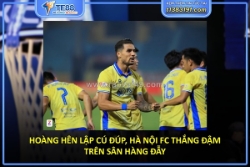 Hoàng hên lập cú đúp, hà nội fc thắng đậm trên sân hàng đẫy