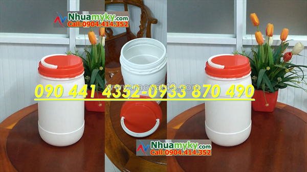 Hủ 500gr đựng cát, hủ nhựa 1 ký đựng phân trộn đất, hủ nhựa 250gr đựng chất tăng trưởng organic cây trồng