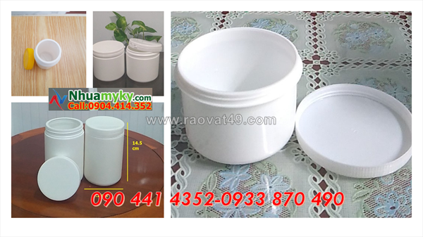 Hủ nhựa 1 ký đựng chất dinh dưỡng động vật, hủ nhựa 2 ký đựng sơn nội thất