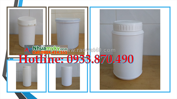 Hủ nhựa 2 ký đựng hạt khô, hủ nhựa 1kg đựng bột màu, hủ nhựa 500g nắp đóng đựng sơn gel
