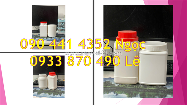Hủ nhựa 250g đựng kẹo dẻo, hủ nhựa 0.5 ký đựng ngũ cốc, hủ nhựa 1kg đựng đồ ăn vặt