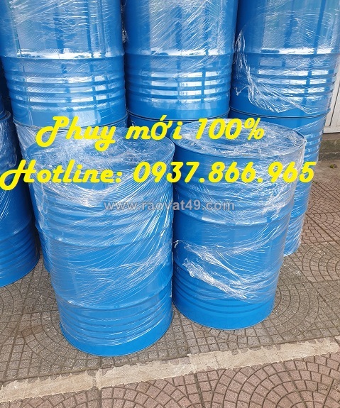 Hùng phuy sắt cũ, phuy cũ, phuy, phuy phế thải, phuy nắp mở 200l
