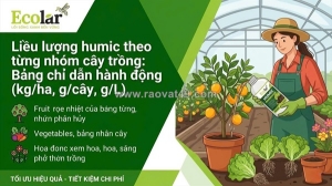 Hướng dẫn dùng phân bón hữu cơ humic chuẩn liều lượng cho cây