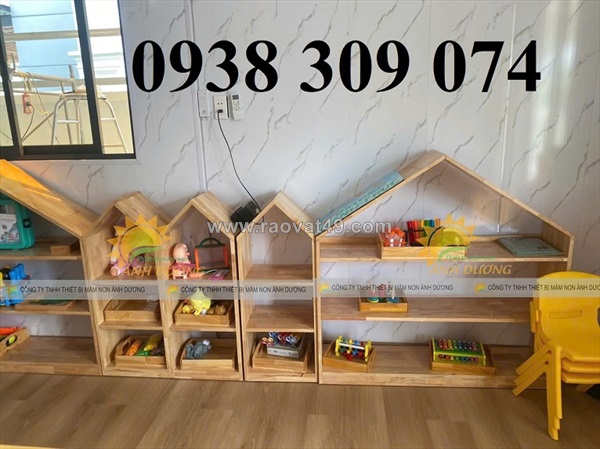 Kệ montessori, kệ gỗ mầm non nhiều mẫu chất lượng cao