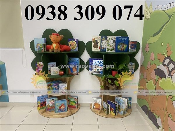 Kệ sách montessori ,kệ sách mầm non chất lượng cao