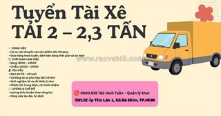 Làm ngay tài xế xe tải hóc môn