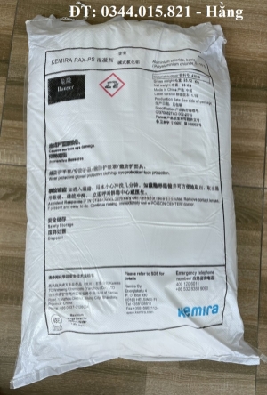 Lắng tụ pac phần lan loại bỏ cặn lơ lửng, xử lý nước ao nuôi