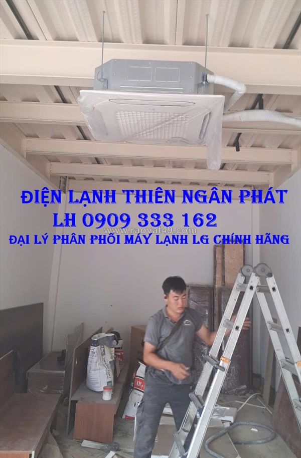 Lắp đặt máy lạnh lg âm trần 5.5 ngựa cho showroom