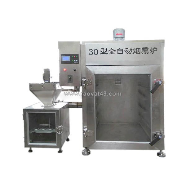 Lò xông khói xúc xích 30kg/mẻ - inox