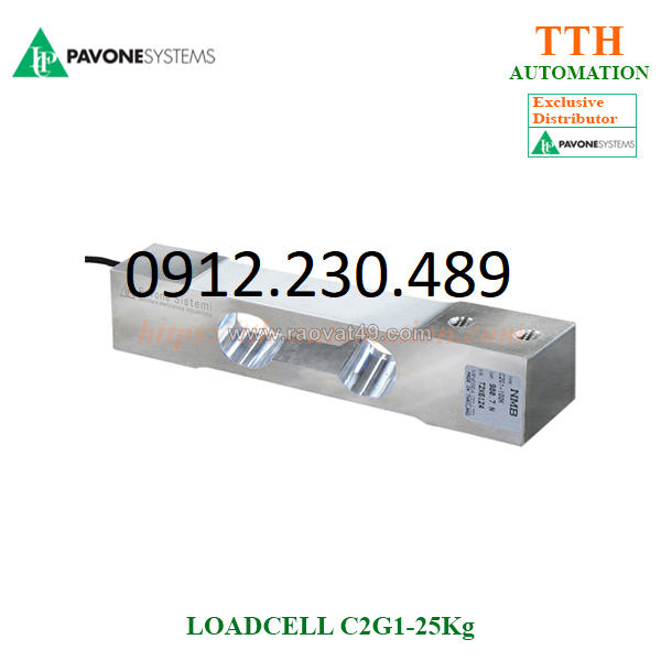 Load cell cảm biến trọng lượng c2g1-25kg dải bù nhiệt lớn